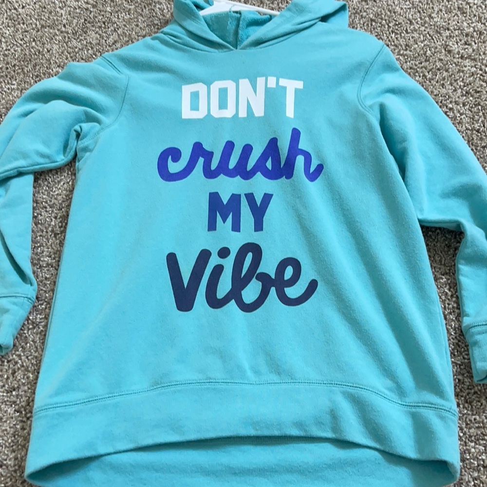It’s a blue hoodie